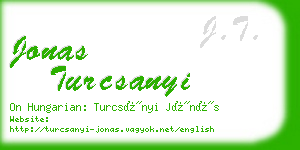 jonas turcsanyi business card